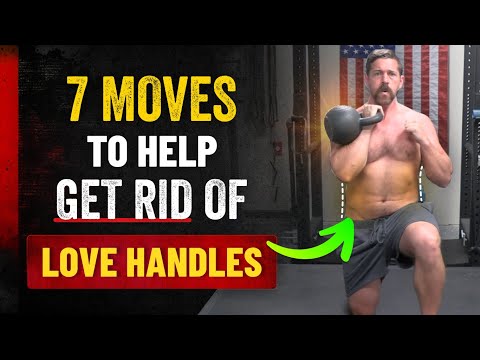 7 Move Love Handles Torching Kettlebell Routine [No Side Bends or Sit Ups!] | Coach MANdler