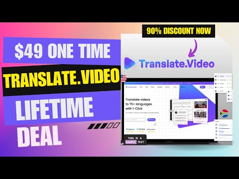 💥Translate Video Lifetime Deal| Future of Video Translation and Dubbing |$49 Lifetime Deal | 90% Now