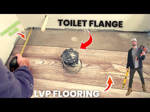 How to Install Vinyl Plank Flooring (LVP) on Concrete (DIY LVP Installation in Basement Bathroom)