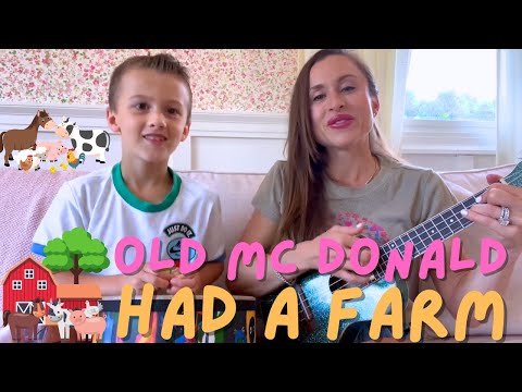 Old Mc Donald had a Farm! Nursery Rhyme for kids with Miss Jolie and Georgie!