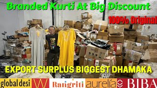 Cheapest Export Surplus Branded Kurti | 100% Original | WHOLESALE & RETAIL From Direct Warehouse