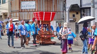 令和5年　大阪市東住吉区　湯里住吉神社夏祭り　ふとん太鼓　巡行　終盤