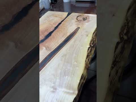 Epoxy Tabletop from Rotted Maple