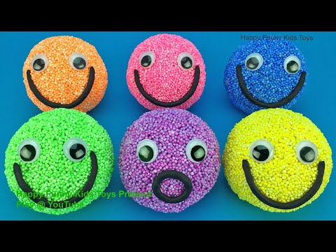 Play foam Balls Smiley Face with Kinder Surprise Eggs Star Wars Surprise Toys