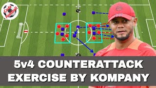 5v4 counterattack drill by Vincent Kompany!