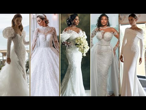 100+ Gorgeous Weding Dress Styles| Mermaids, Ball Gowns, A-line, Sheath, and Romantic Lace Dresses.