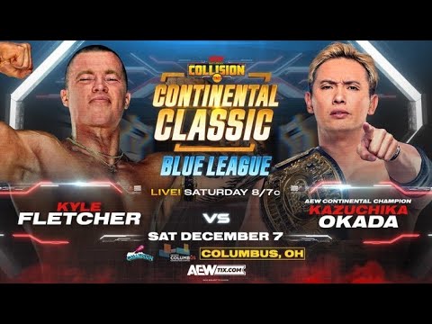 AEW Collision Kazuchika Okada vs Kyle Fletcher Continental Classic (SIM)