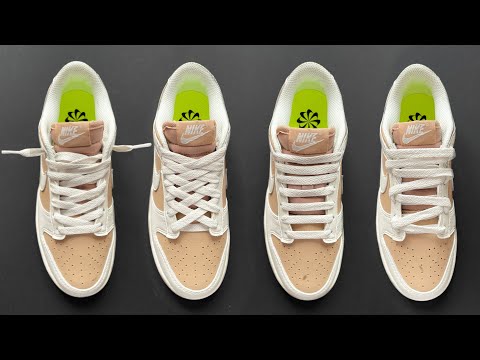 HOW TO LACE UP NIKE DUNK LOW (4 COOL WAY)