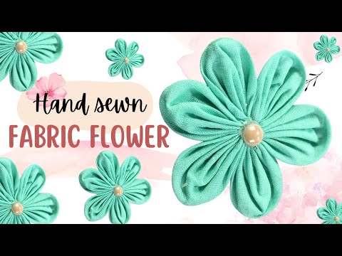 How To Make Fabric Flower| Easy Tricks Fabric Flowers | New Design Cloth Flower Making | DIY