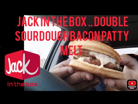 Jack In The Box Double Sourdough Bacon Patty Melt #bacon #pattymelt #sourdough