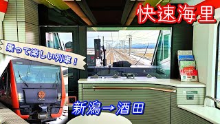 【絶景】豪華な快速列車「海里」に乗ってみた (新潟→酒田)