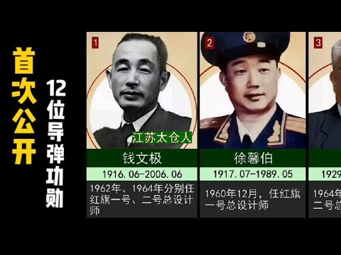 首度公开！12位隐姓埋名的导弹功勋。仅有4位健在