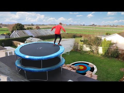 TRAMPOLINE ROOF JUMPING