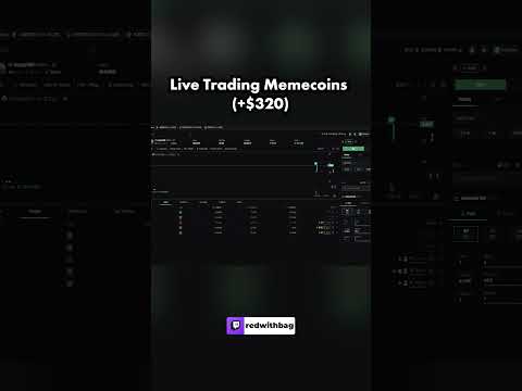 I Made $320 Trading Memecoins Live!