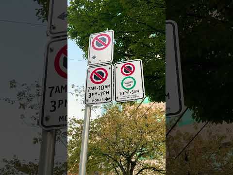 Vancouver Road Signs- Can I park here or not? Let me know in the comments. #confusion