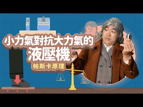 小力氣對抗大力氣的液壓機│帕斯卡原理│科學家的故事－帕斯卡│LIS情境科學教材