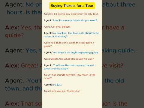 Buying Tickets for a Tour . #Shorts