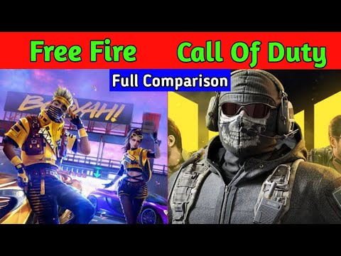 FREE FIRE vs CALL OF DUTY full comparison in hindi #shorts