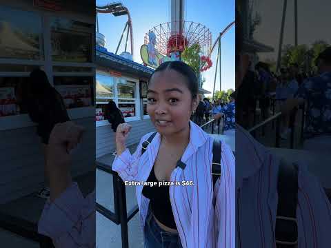 Wonderland: Cheap Amusement Park Challenge 🎢 #Challenge #ThemePark #Food #StreetCents