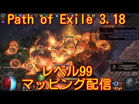 【レベル99】path of exile 3.18 マッピング配信 11