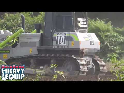 zoomlion ZD160-3 dozer grading dirt on a road project