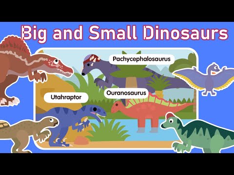 Big and Small dinosaurs for kids - Dinosaur names and Sounds for Toddlers