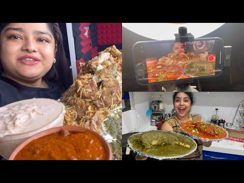 BEHIND THE SCENES OF MADDYEATS MUKBANG | SHAHI MUTTON RAAN RECIPE | HARIYALI MUTTON RAAN RECIPE