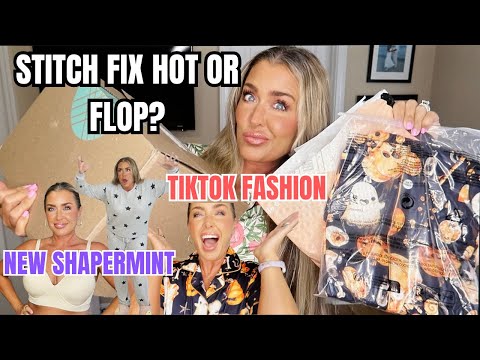 Stitch Fix | Unboxing & Try-On | New Shapermint and TikTok Fashion Haul | Hotmess Momma Vlogs