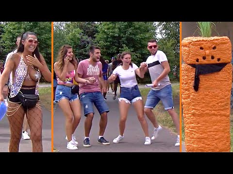 The Carrot makes People Jump !! Angry Carrot Prank !!