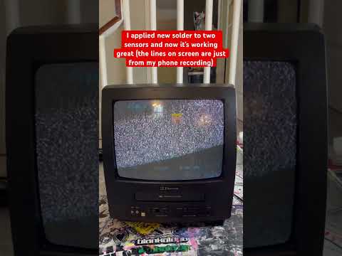 Easy CRT TV VCR combo repair! #crt #crttv #crttvrepair #crttvrepairing