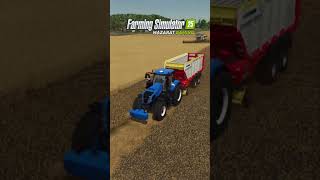 Self loading hay wagon!  #FarmingSimulator25 #hay  #tractor #agriculture  #agriculturelife