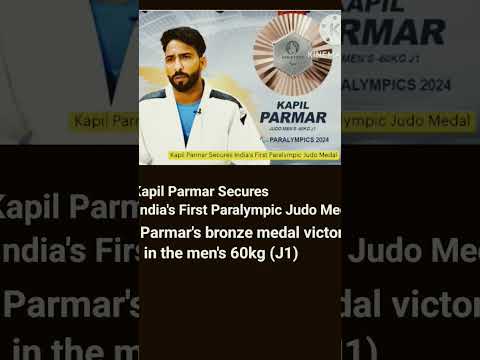 Kapil parmar indian first Paralympic judo #currentaffairs #first #news #shorts #shortsvideo