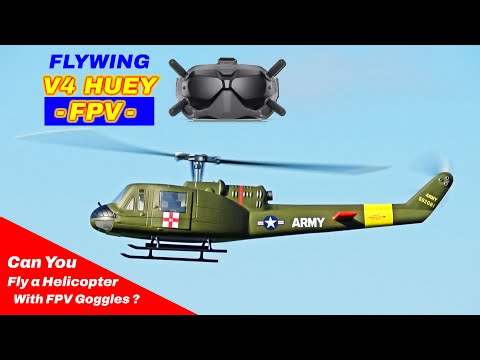 Flying a Helicopter with DJI FPV Goggles!