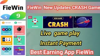 FieWin New Game CRASH || Live Crash Game Play || Aji Earning Tricks Tamil || CRASH Game Tricks Tamil