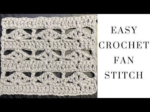 Crochet Easy Fan Stitch