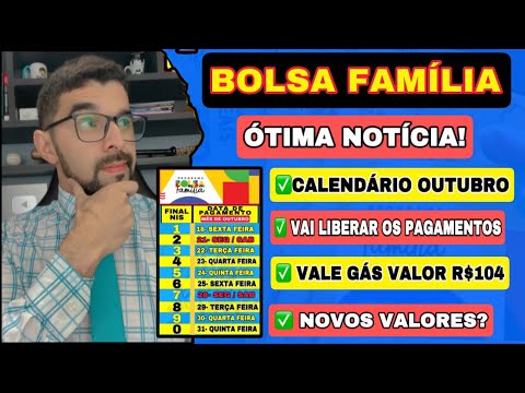 BOLSA FAMÍLIA OUTUBRO: CALENDÁRIO OFICIAL, PAGAMENTOS LIBERADOS ESSA SEMANA! VEJA QUEM VAI RECEBER!