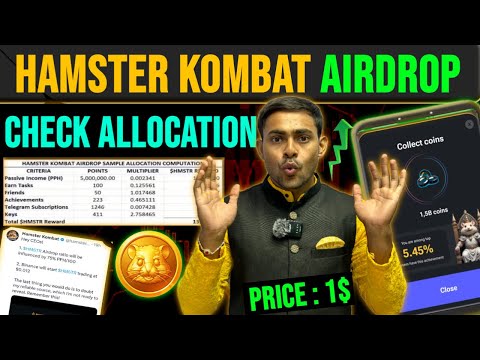 Hamster Kombat Airdrop Allocation🤩|| Hamster Kombat New Update || Hamster Kombat Price || $HMSTR🤩