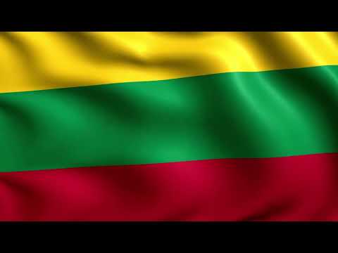 [10 Hours] Lithuanian Flag Waving - Video & Audio - Waving Flags