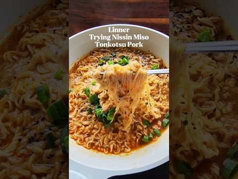 Nissin Miso Tonkotsu Pork? #misoramen #ramen #tonkotsu #foodasmr #asmrnoodles #nissin #noodles#tasty