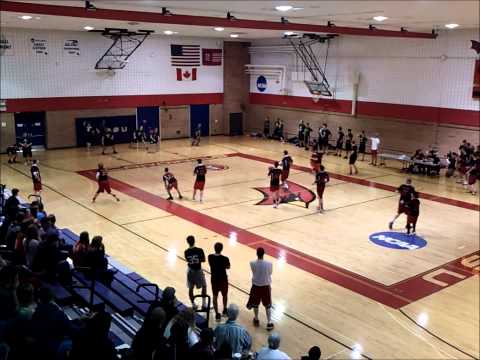 AWESOME dodgeball play vs MSU - 5 kills in just 9 seconds! SVSU 2013