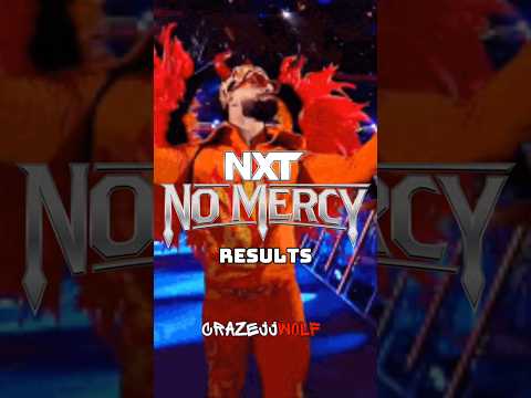 NXT no Mercy results #wwe #shorts