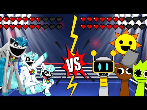 All craftycorn team vs All Sprunki team meme battle animation