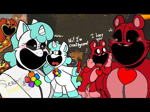 Craftycorn & Bobby Bearhug Meet Their Cartoon Self #2 - Poppy Playtime Chapter 3 // FUNNY ANIMATION