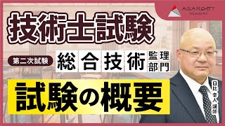 【技術士試験】2024合格カリキュラム 総合技術監理部門対策 ガイダンス 日比幸人講師｜アガルートアカデミー