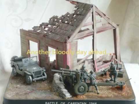 Battle of Carentan 2 & US. M101 Howitzer 1944.  法国卡朗唐战役与美軍M101榴彈炮