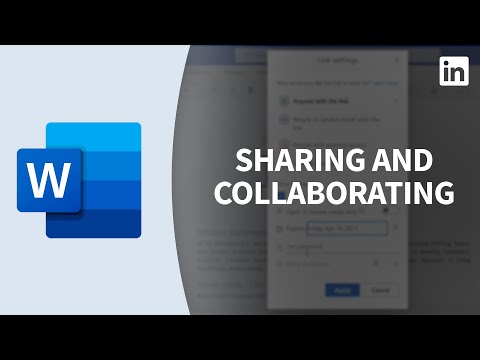 Word Tutorial - Sharing document links and collaborating