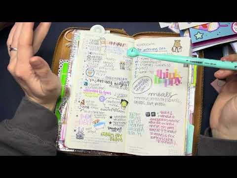 March Flipthrough Hobonichi Weeks and A6 Techo