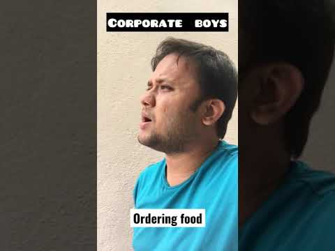 Corporate vs local baays| Ordering food | Kannada comedy|#shorts