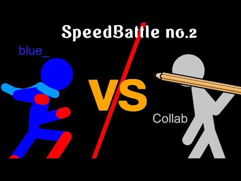 SpeedBattle #2: blue_ vs Collab (sticknodes animation) @collabanims