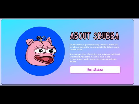 "Meet the Newest Meme Coin Sensation: $Bubba! 🚀"